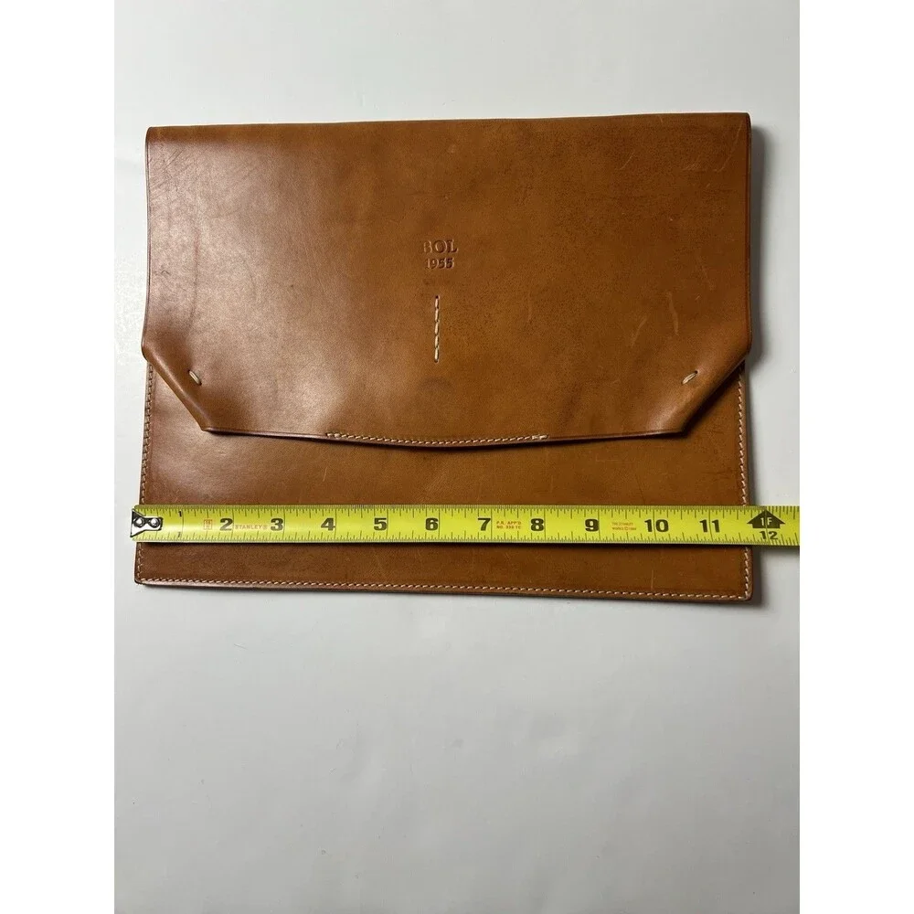 Boldrini Selleria Handmade Florentine Leather Clutch / Document Holder Italy